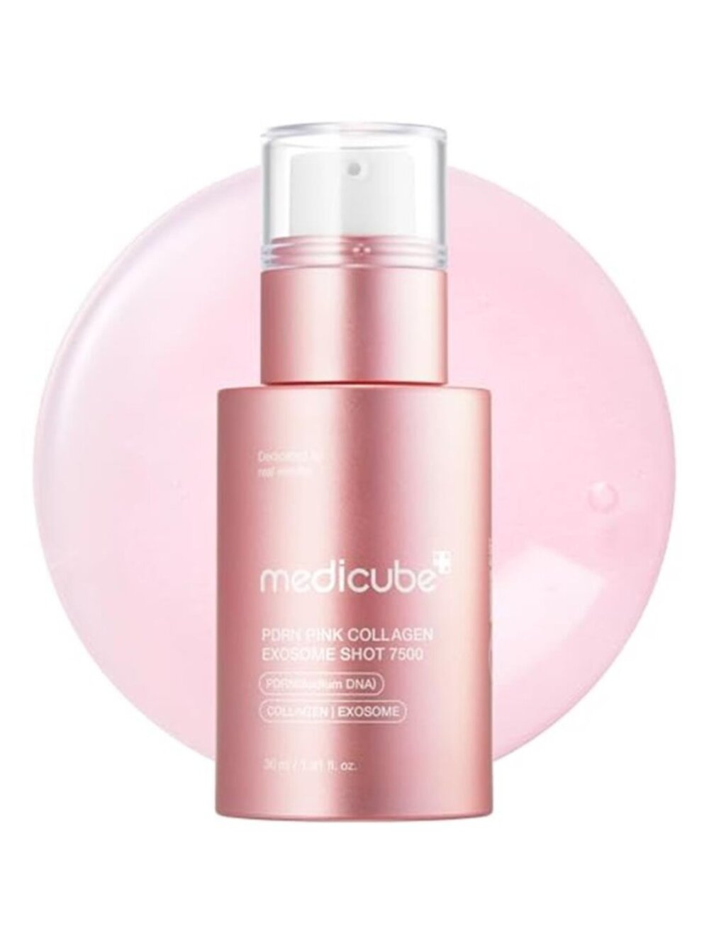 medicube PDRN Pink Collagen Exosome Shot Serum 7,500 PPM | Liquid Skin Booster